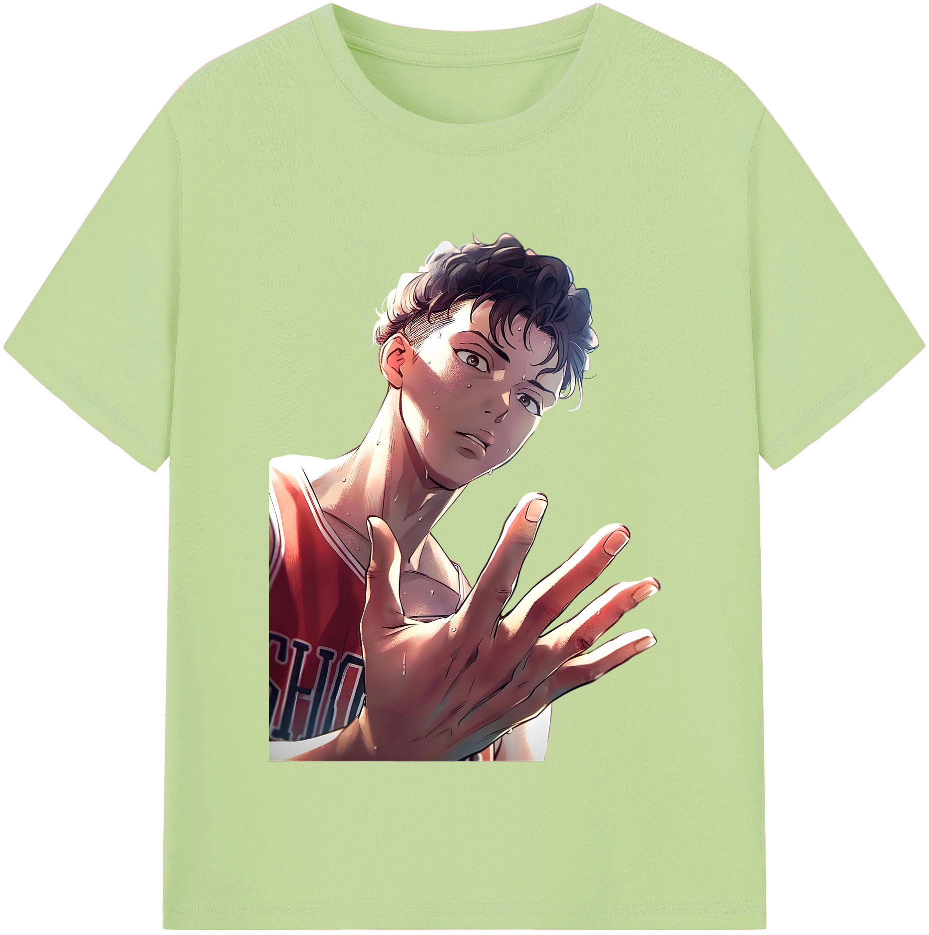 SLAM DUNK／スラムダンク 綿100％半袖Tシャツ（フロントプリント）
